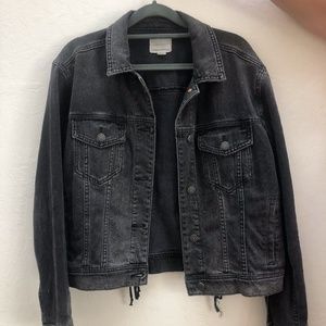 American Eagle Black Jean Jacket